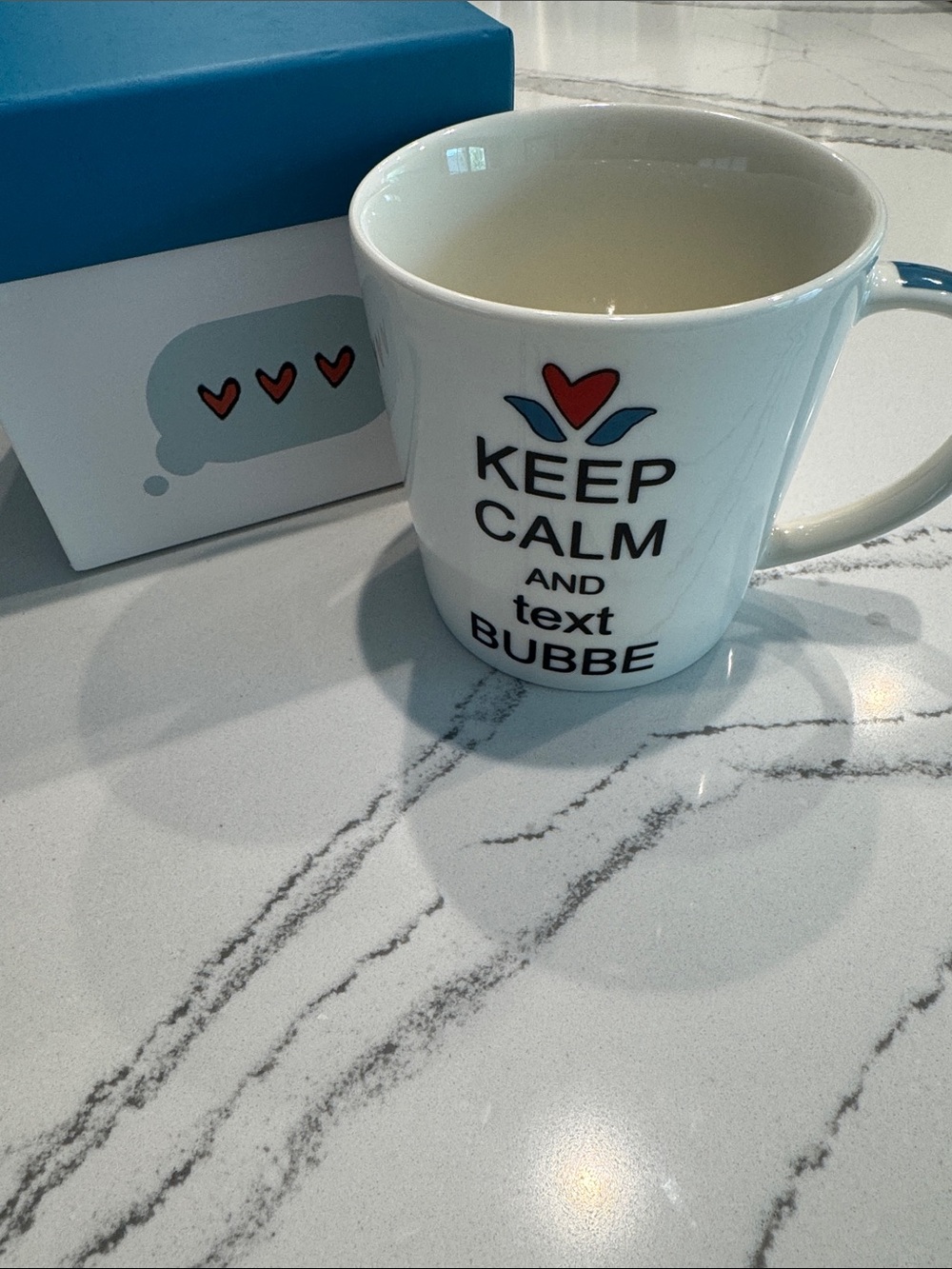 NEW Keep Calm and Text Bubbe Mug 14 oz